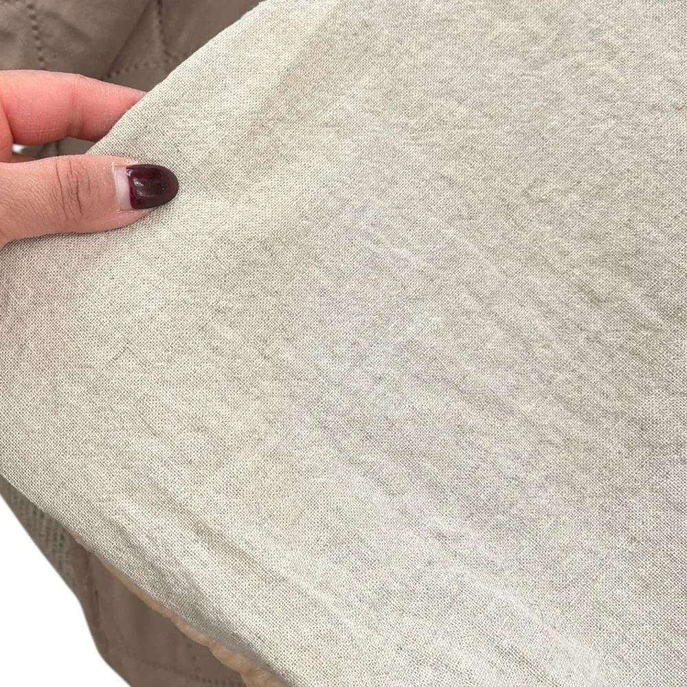 2 West Elm Ivory Beige Velvet Geometric Accent Pillow Cover‎ Size 18x18”